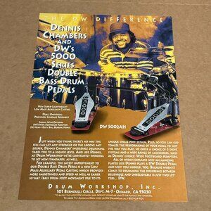 Dennis Chambers - DW PEDALS - 1995 Print Advertisement